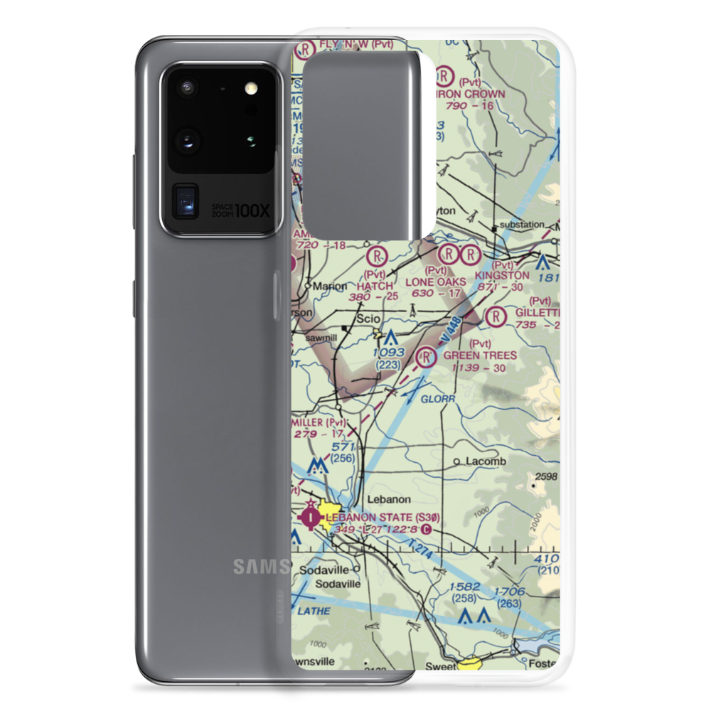 The Green Trees Ranch Airport (OG28) VFR Sectional Samsung Case Samsung Galaxy S20 Ultra model shown