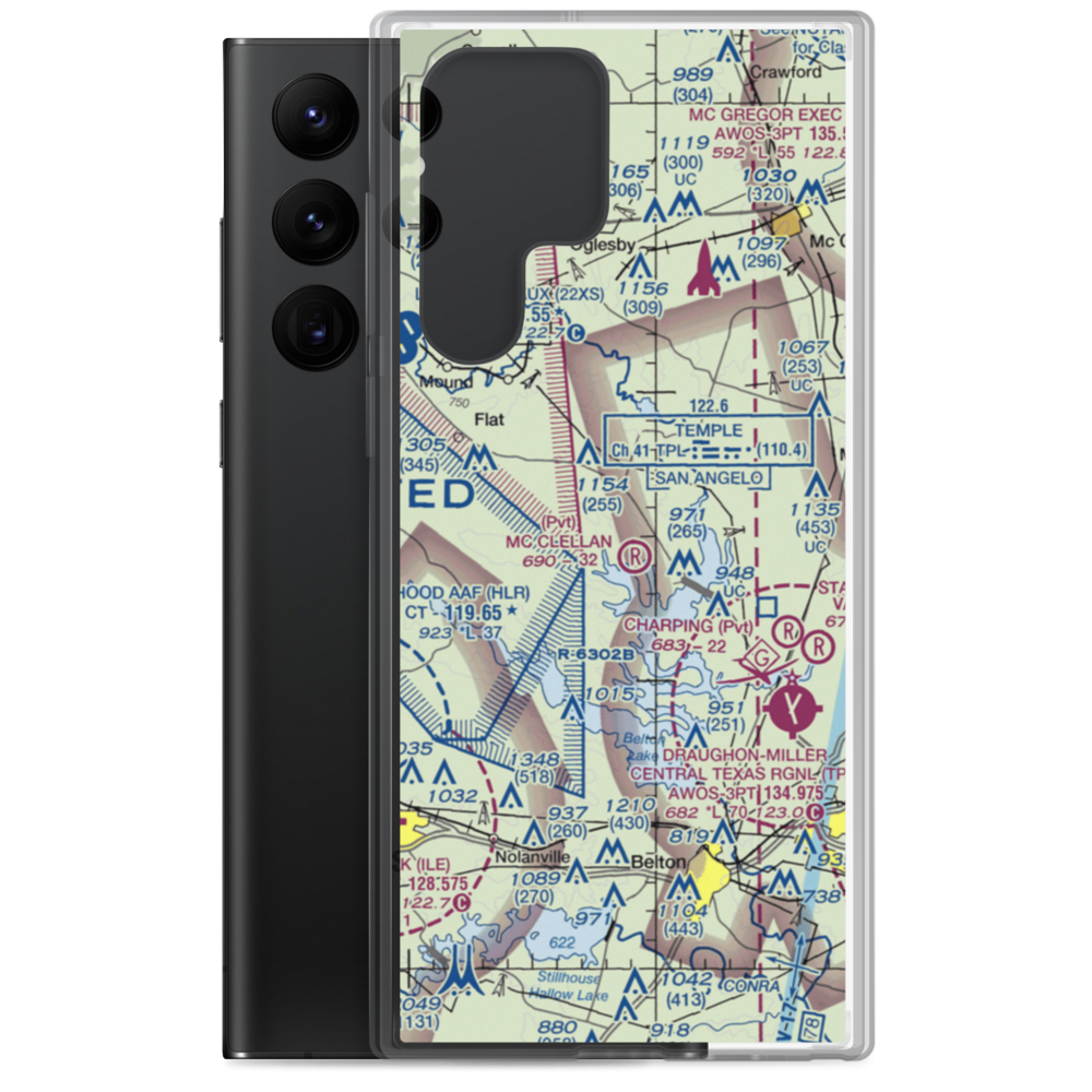 The Grove/Ranch Airport (23TX) VFR Sectional Samsung Case Samsung Galaxy S22 Ultra model shown