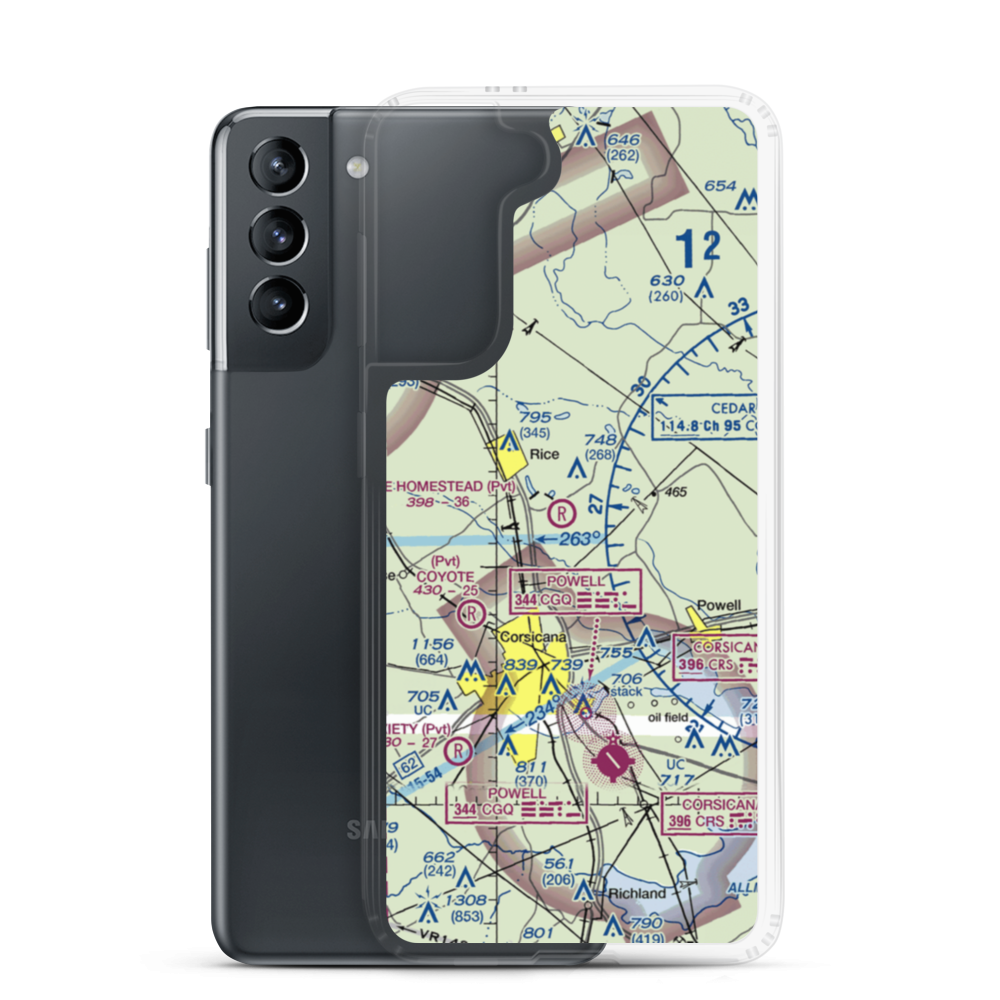 The Homestead Airport (90TE) VFR Sectional Samsung Case Samsung Galaxy S21 model shown