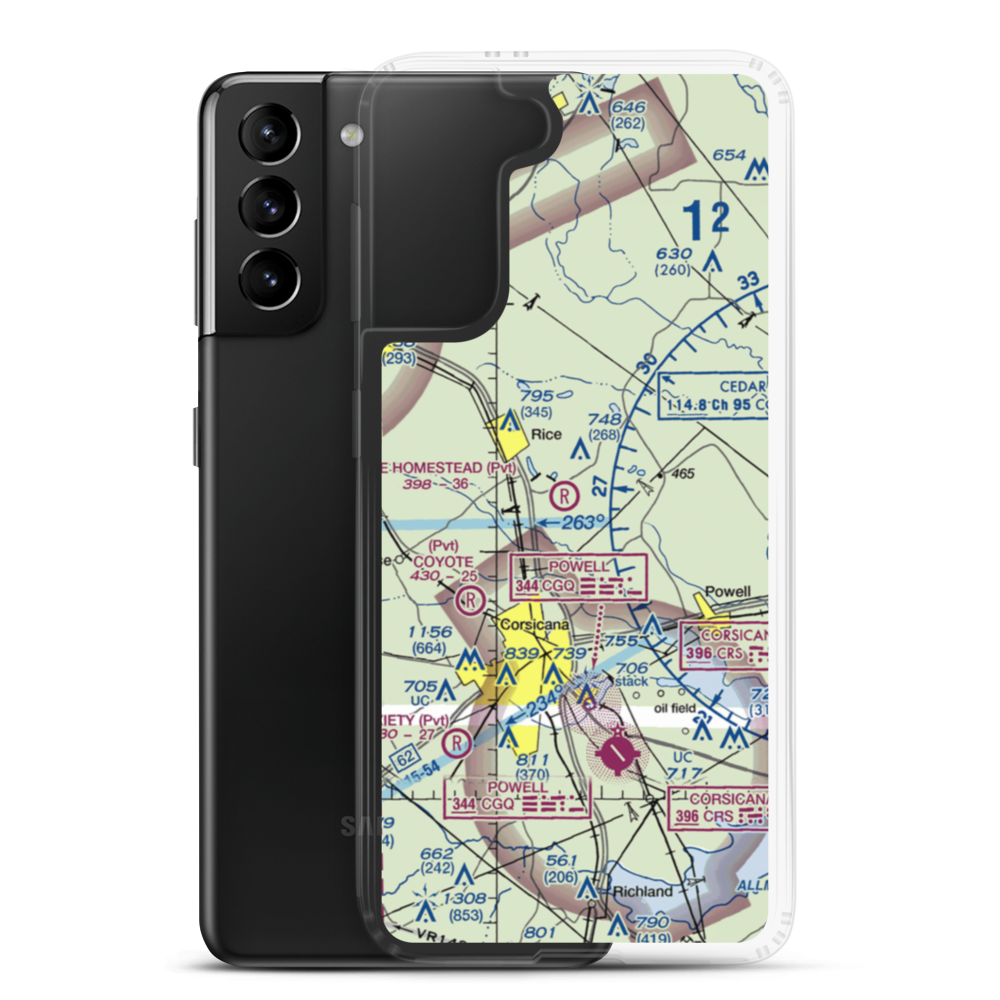 The Homestead Airport (90TE) VFR Sectional Samsung Case Samsung Galaxy S21 Plus model shown