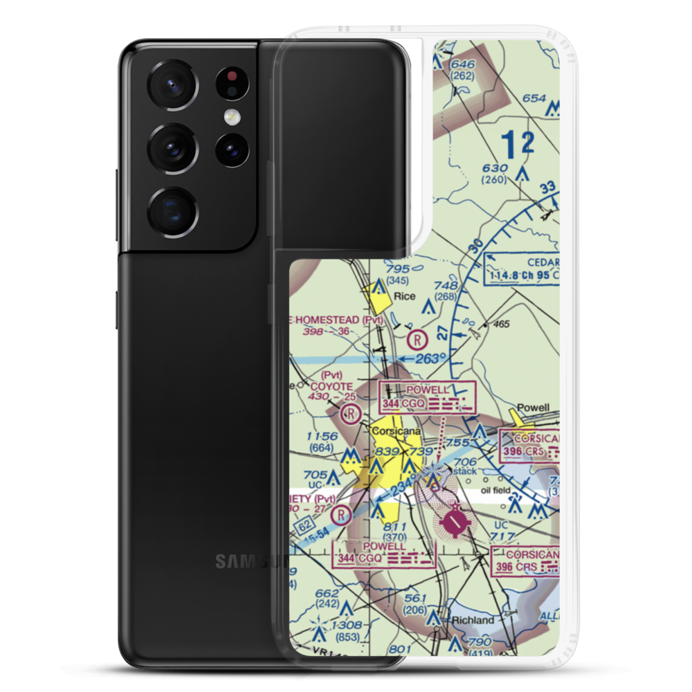 The Homestead Airport (90TE) VFR Sectional Samsung Case Samsung Galaxy S21 Ultra model shown