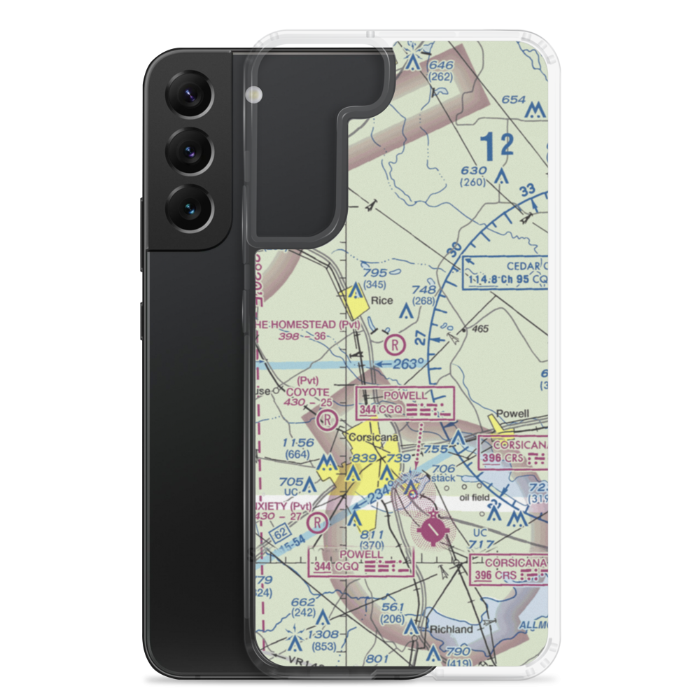 The Homestead Airport (90TE) VFR Sectional Samsung Case Samsung Galaxy S22 Plus model shown