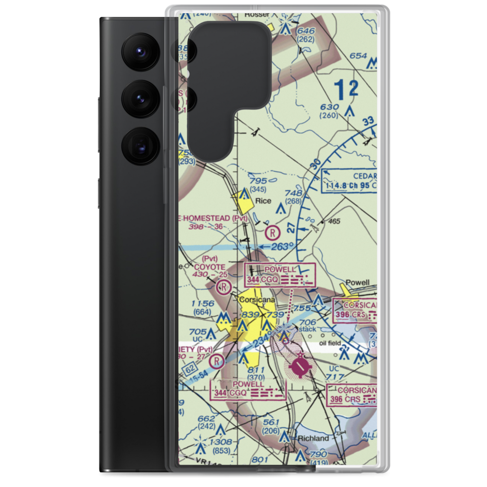 The Homestead Airport (90TE) VFR Sectional Samsung Case Samsung Galaxy S22 Ultra model shown