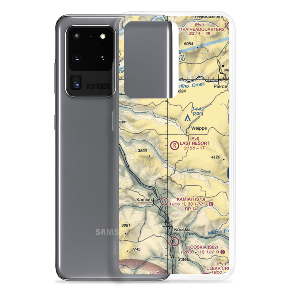 The Last Resort Airport (3ID2) VFR Sectional Samsung Case Samsung Galaxy S20 Ultra model shown