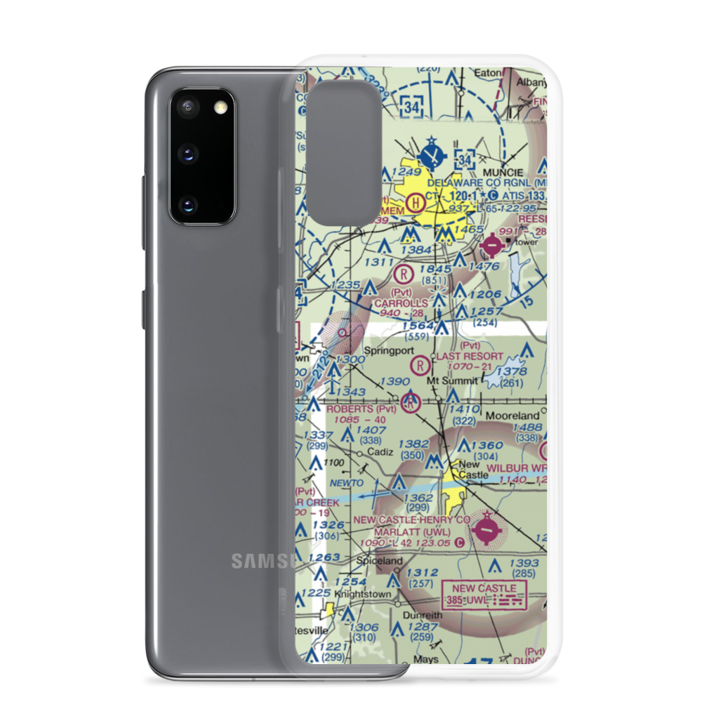 The Last Resort Airport (7IN9) VFR Sectional Samsung Case Samsung Galaxy S20 model shown