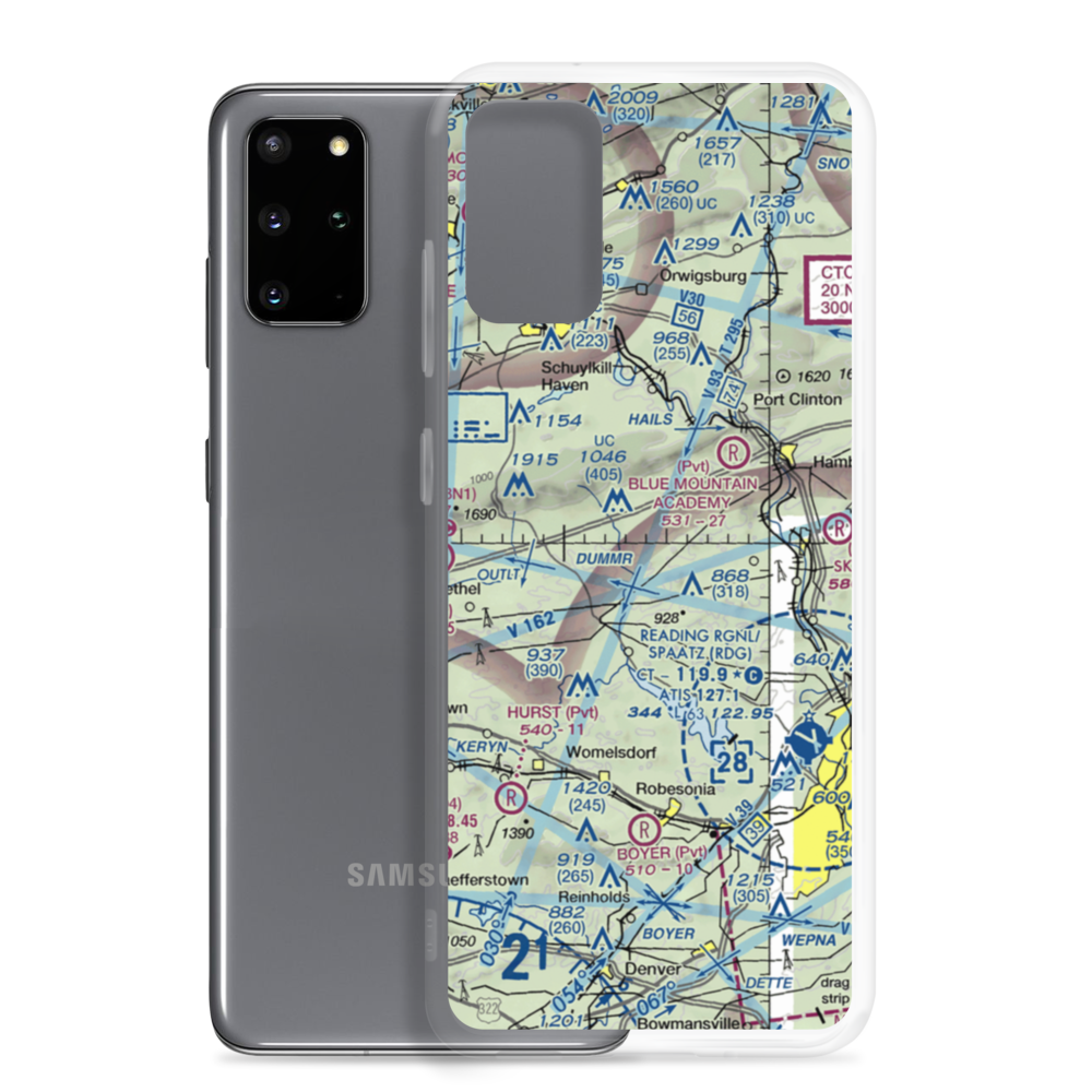 The Old Commonwealth Aerodrome (2PA6) VFR Sectional Samsung Case Samsung Galaxy S20 Plus model shown