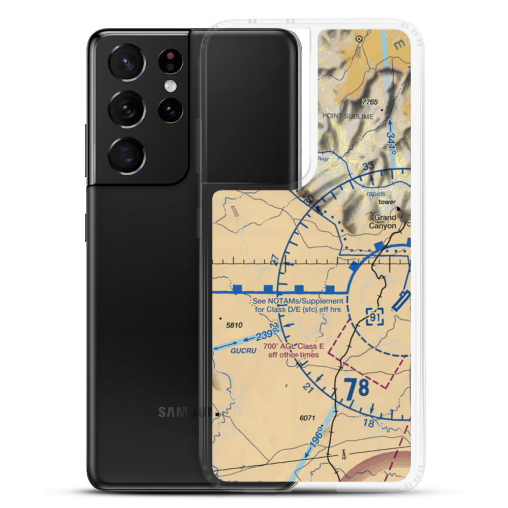 The Ranch Airport (US-0019) VFR Sectional Samsung Case Samsung Galaxy S21 Ultra model shown