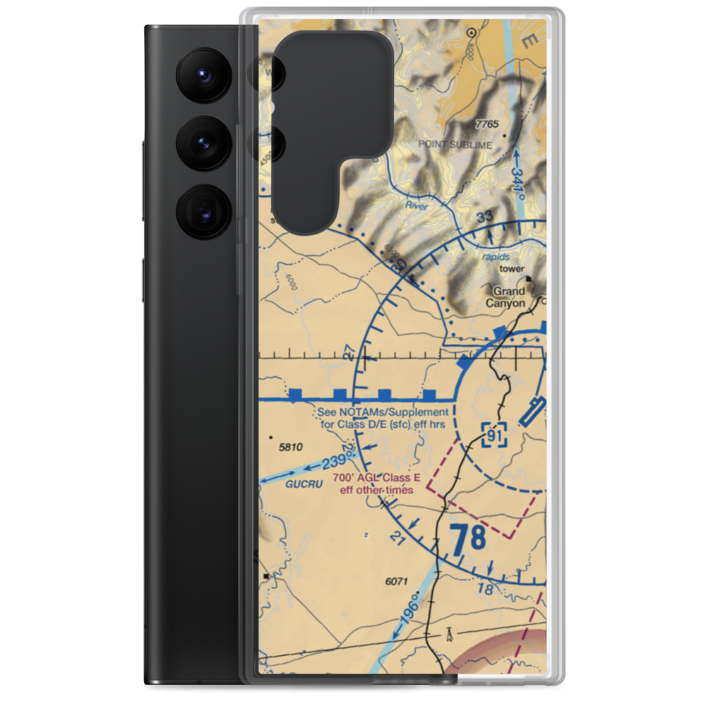 The Ranch Airport (US-0019) VFR Sectional Samsung Case Samsung Galaxy S22 Ultra model shown