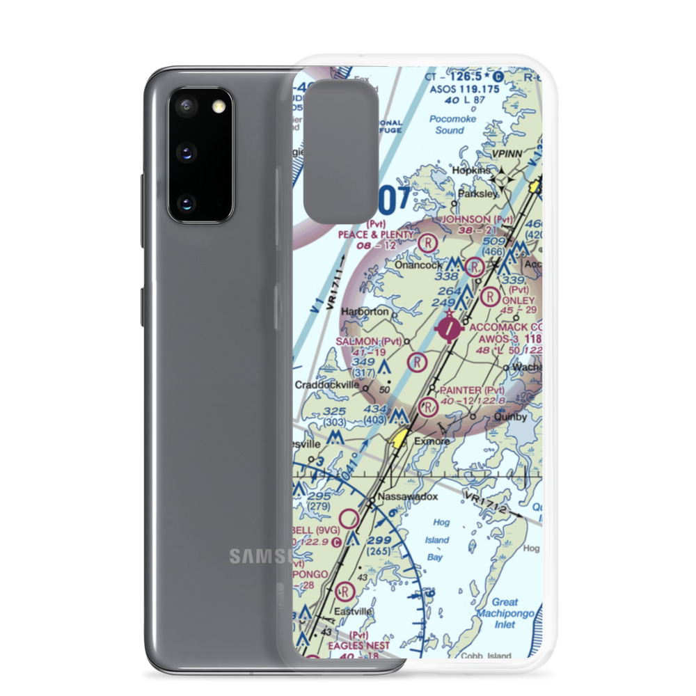 The Salmon Farm Airport (Pvt) (53VG) VFR Sectional Samsung Case Samsung Galaxy S20 model shown