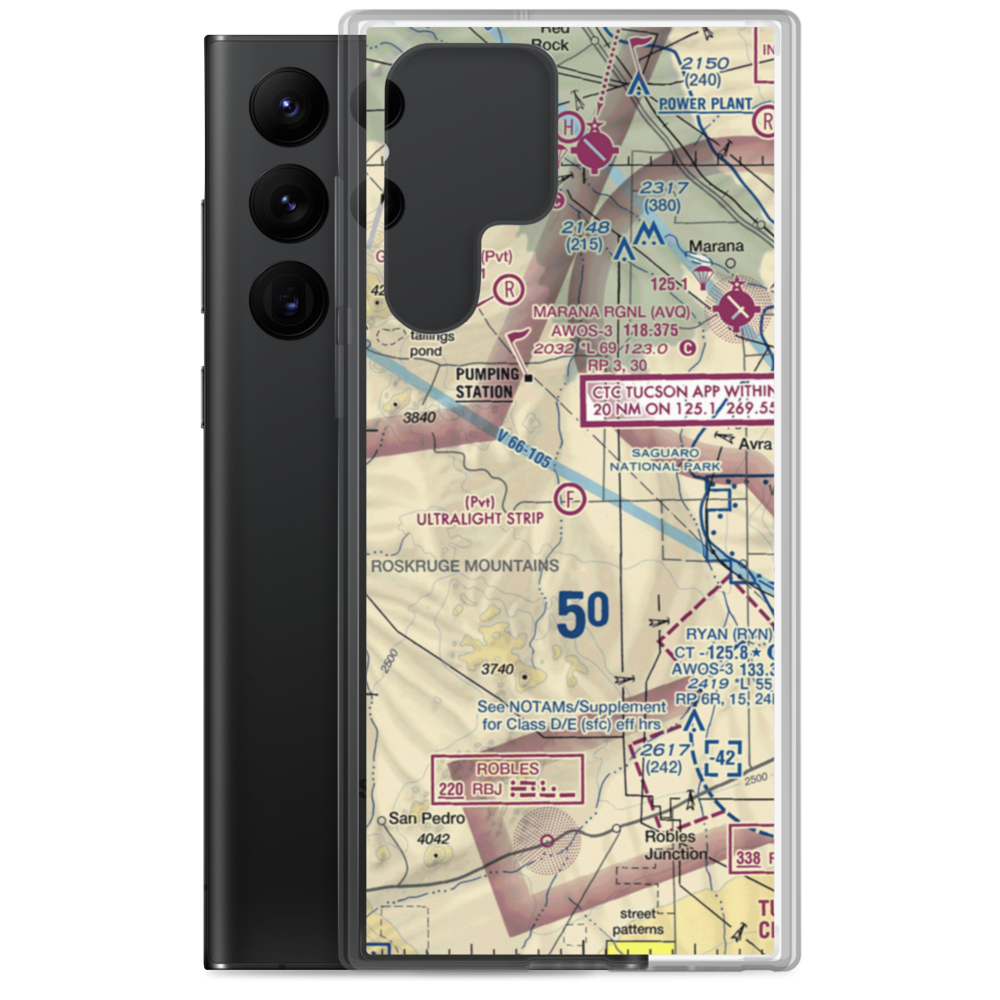 The Ultralight Strip Ultralightport (4AZ8) VFR Sectional Samsung Case Samsung Galaxy S22 Ultra model shown