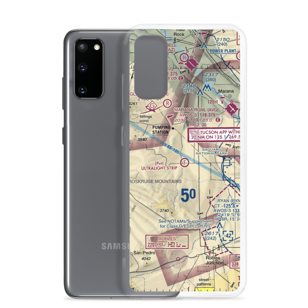 The Ultralight Strip Ultralightport (4AZ8) VFR Sectional Samsung Case Samsung Galaxy S20 model shown