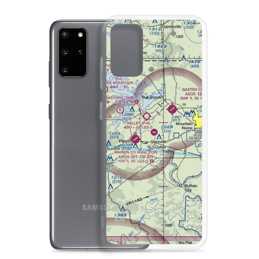 The Valley Airport (61AR) VFR Sectional Samsung Case Samsung Galaxy S20 Plus model shown