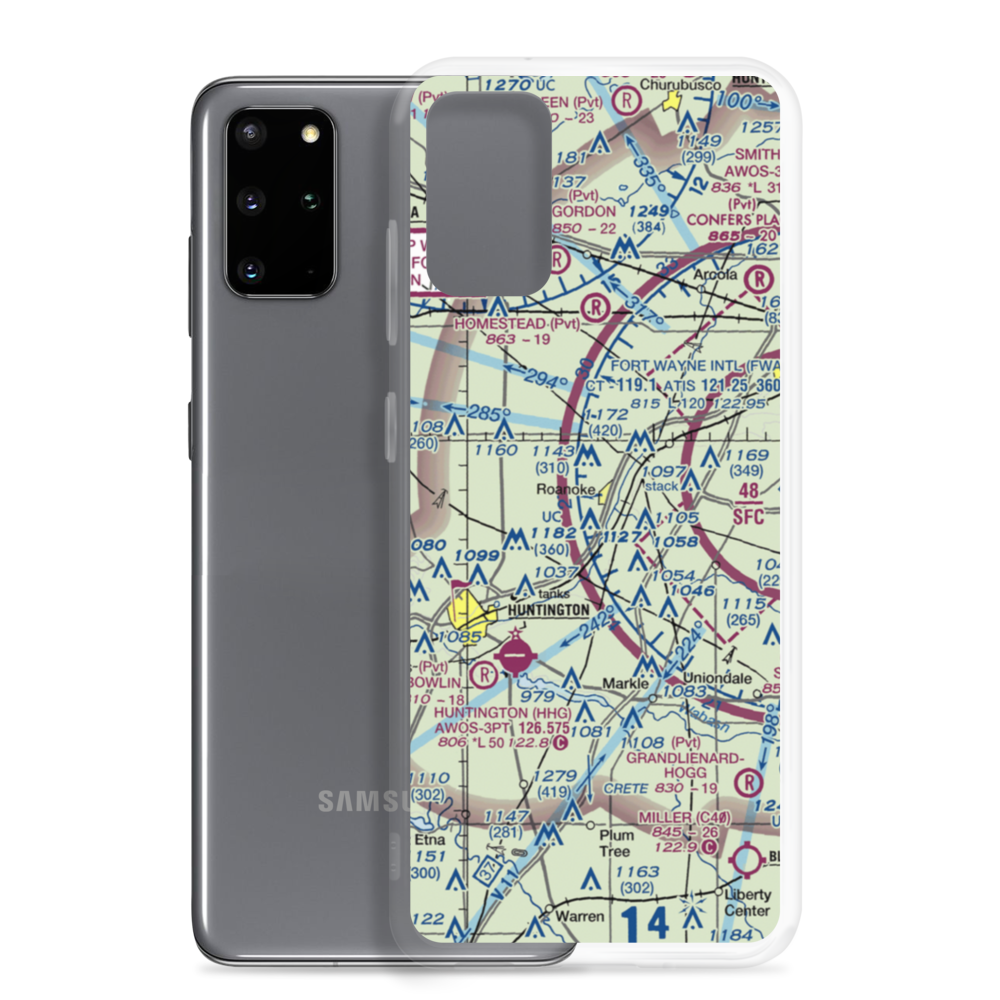 The Wolf Den Airport (44II) VFR Sectional Samsung Case Samsung Galaxy S20 Plus model shown