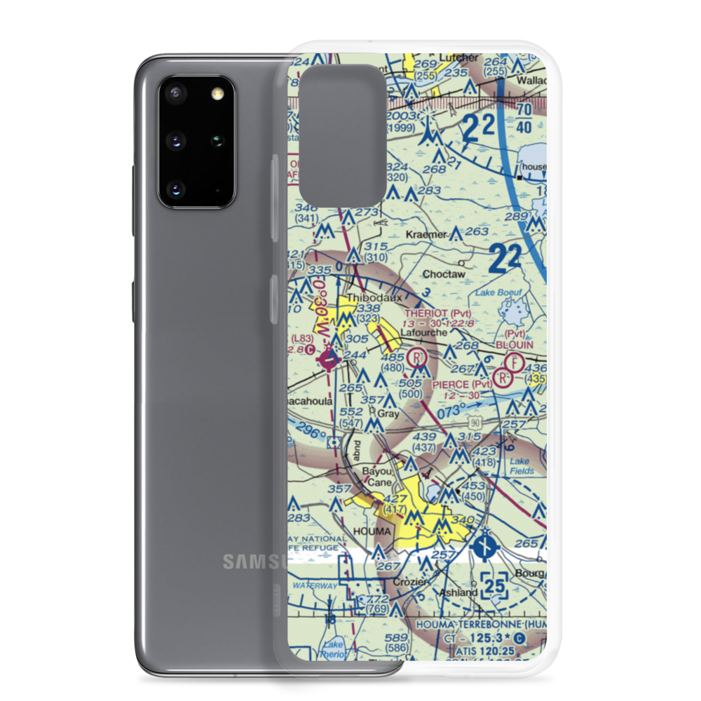 Theriot Field (0LS0) VFR Sectional Samsung Case Samsung Galaxy S20 Plus model shown