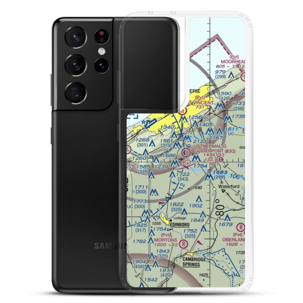 Thermal G. Ranch Gliderport (03G) VFR Sectional Samsung Case Samsung Galaxy S21 Ultra model shown