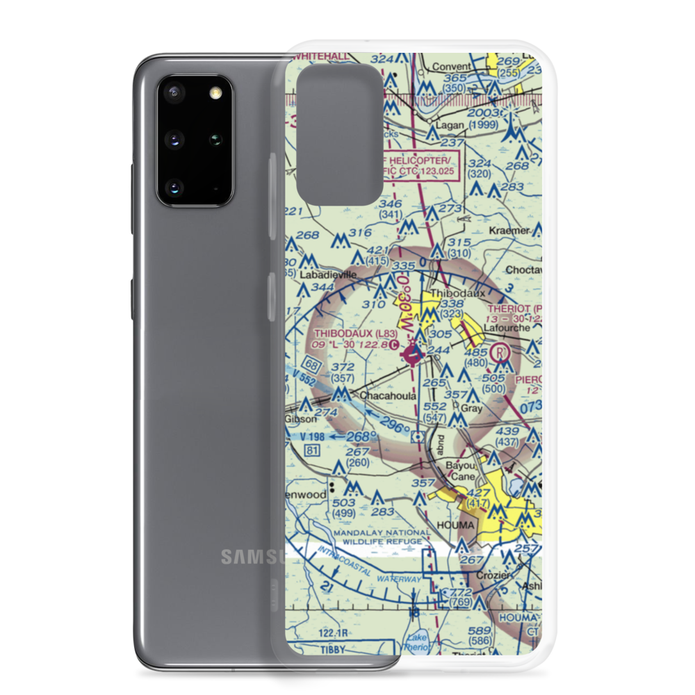 Thibodaux Municipal Airport (L83) VFR Sectional Samsung Case Samsung Galaxy S20 Plus model shown