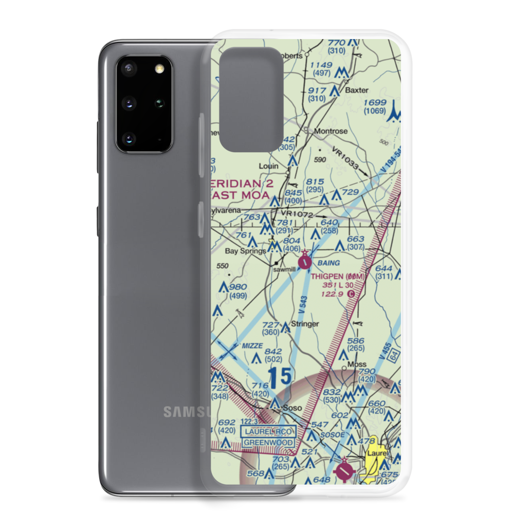 Thigpen Field (00M) VFR Sectional Samsung Case Samsung Galaxy S20 Plus model shown