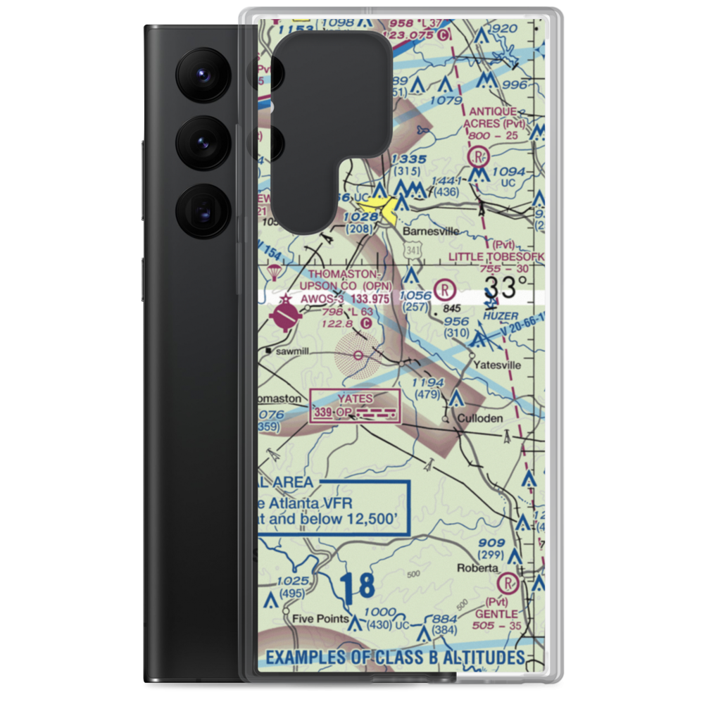 Thistle Field (GA49) VFR Sectional Samsung Case Samsung Galaxy S22 Ultra model shown