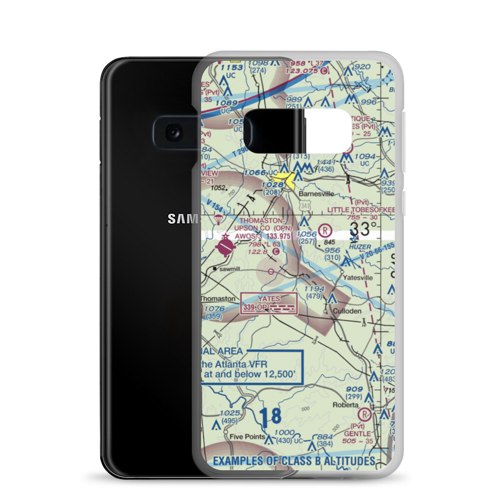 Thistle Field (GA49) VFR Sectional Samsung Case Samsung Galaxy S10e model shown