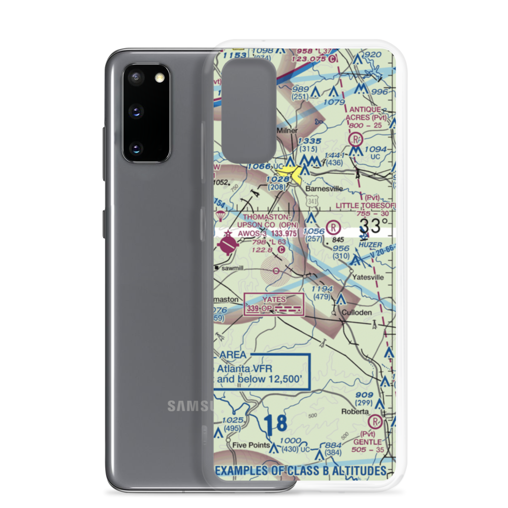 Thistle Field (GA49) VFR Sectional Samsung Case Samsung Galaxy S20 model shown