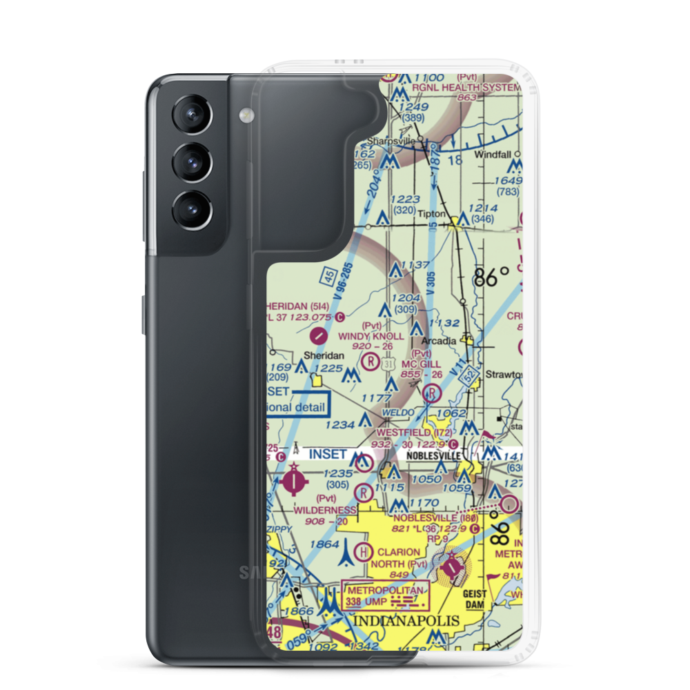 Thomas Airport (3IN9) VFR Sectional Samsung Case Samsung Galaxy S21 model shown