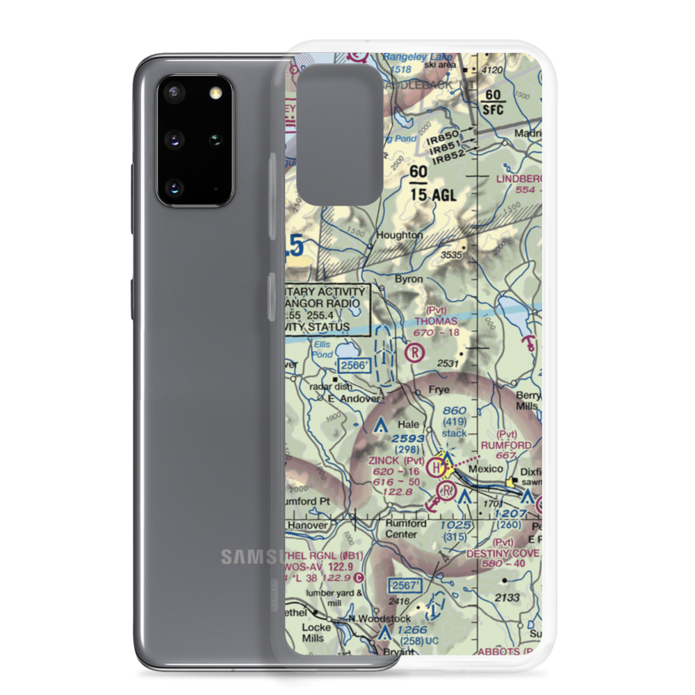 Thomas Airport (ME17) VFR Sectional Samsung Case Samsung Galaxy S20 Plus model shown