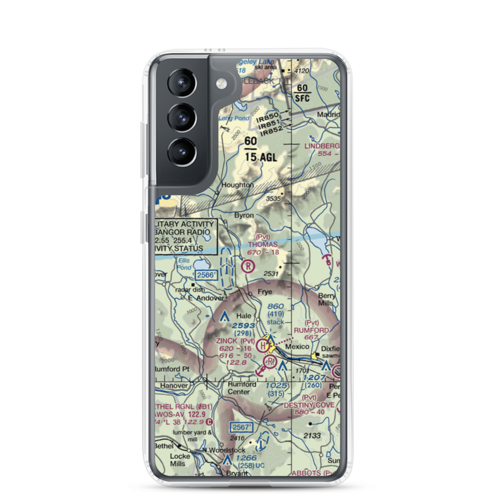 Thomas Airport (ME17) VFR Sectional Samsung Case Samsung Galaxy S21 model shown