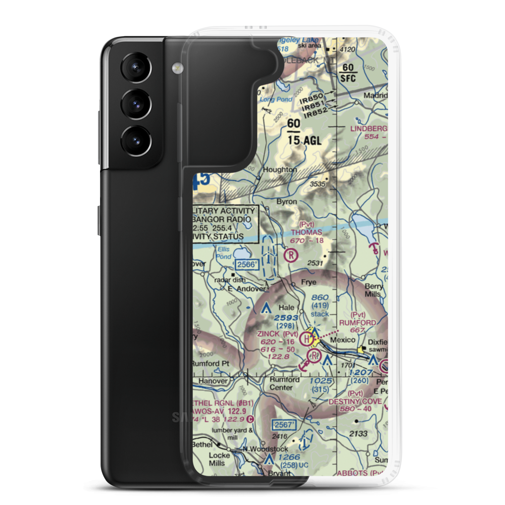 Thomas Airport (ME17) VFR Sectional Samsung Case Samsung Galaxy S21 Plus model shown