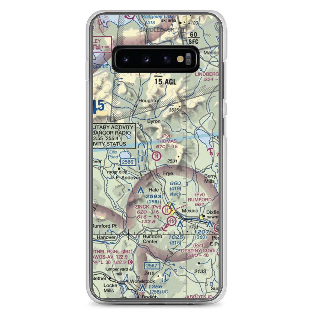 Thomas Airport (ME17) VFR Sectional Samsung Case Samsung Galaxy S10+ model shown