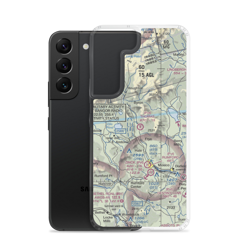 Thomas Airport (ME17) VFR Sectional Samsung Case Samsung Galaxy S22 model shown