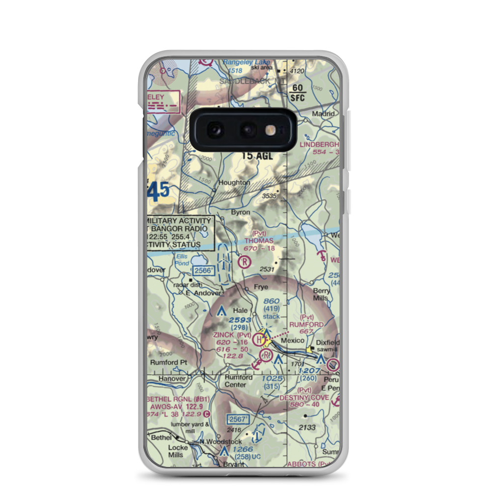 Thomas Airport (ME17) VFR Sectional Samsung Case Samsung Galaxy S10e model shown