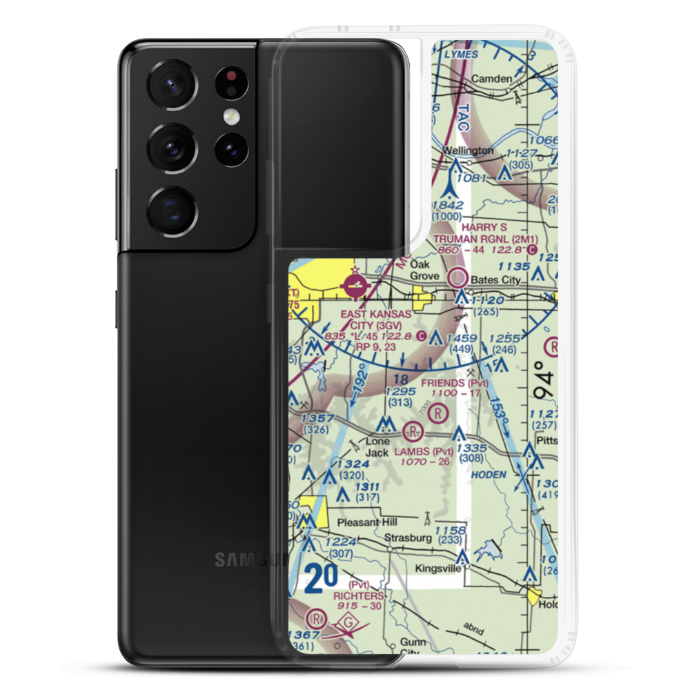 Thomas Airport (MU85) VFR Sectional Samsung Case Samsung Galaxy S21 Ultra model shown