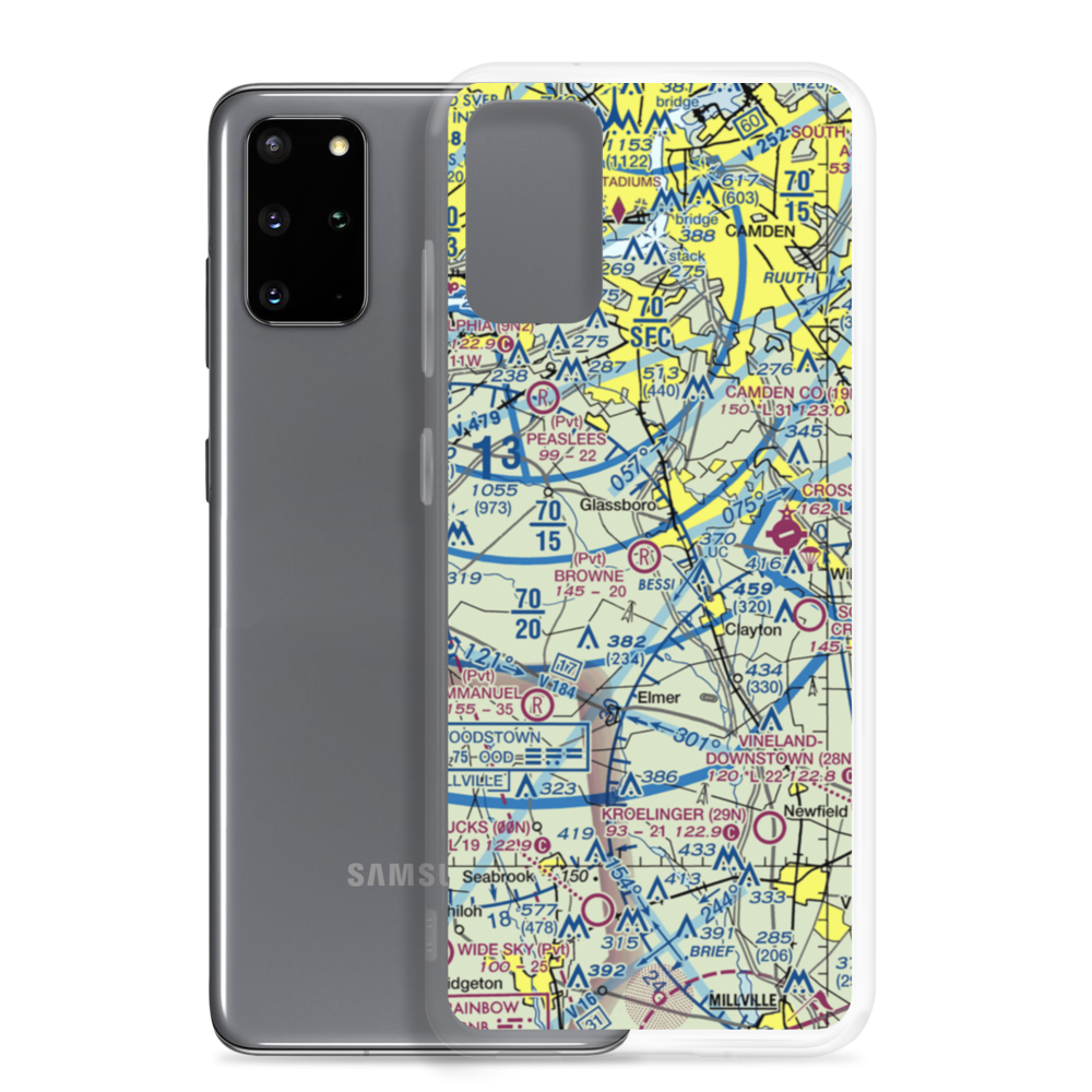 Thomas Browne Airpark (61NJ) VFR Sectional Samsung Case Samsung Galaxy S20 Plus model shown