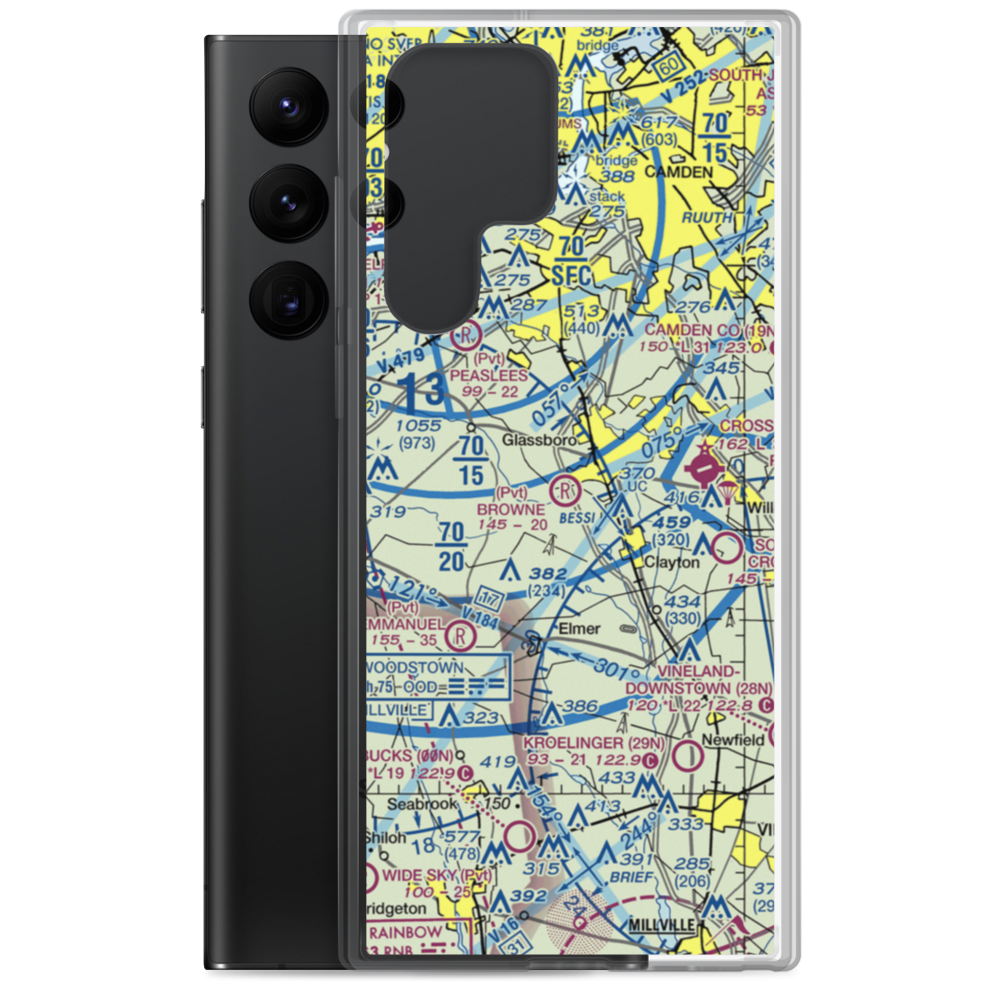 Thomas Browne Airpark (61NJ) VFR Sectional Samsung Case Samsung Galaxy S22 Ultra model shown