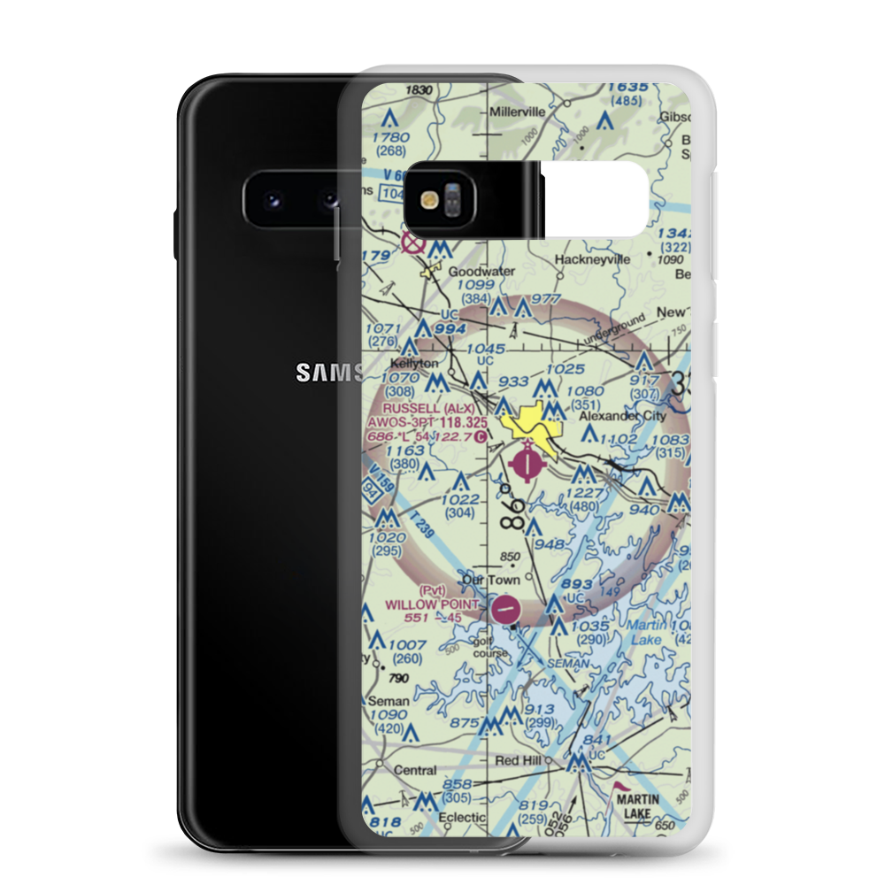 Thomas C Russell Field (ALX) VFR Sectional Samsung Case Samsung Galaxy S10 model shown
