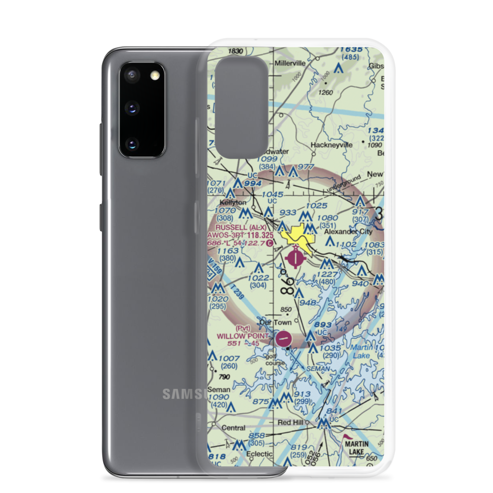 Thomas C Russell Field (ALX) VFR Sectional Samsung Case Samsung Galaxy S20 model shown