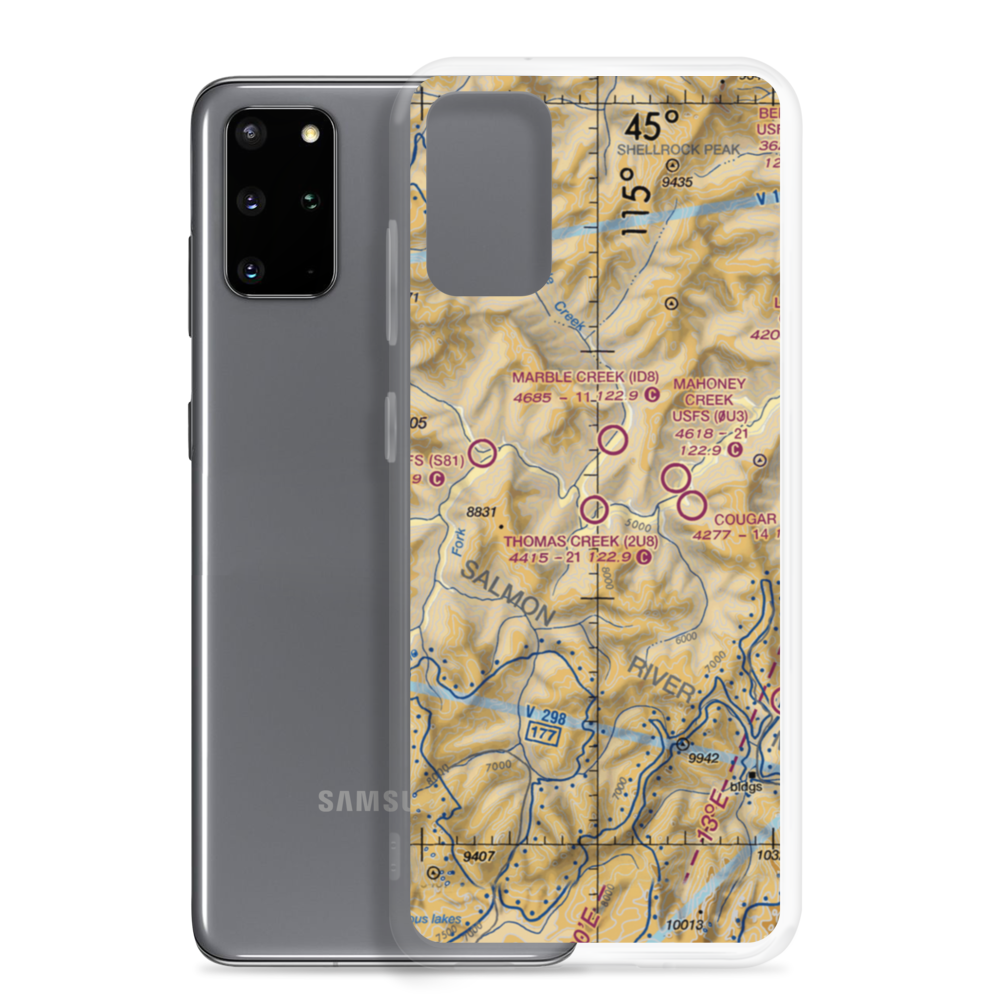 Thomas Creek Airport (2U8) VFR Sectional Samsung Case Samsung Galaxy S20 Plus model shown