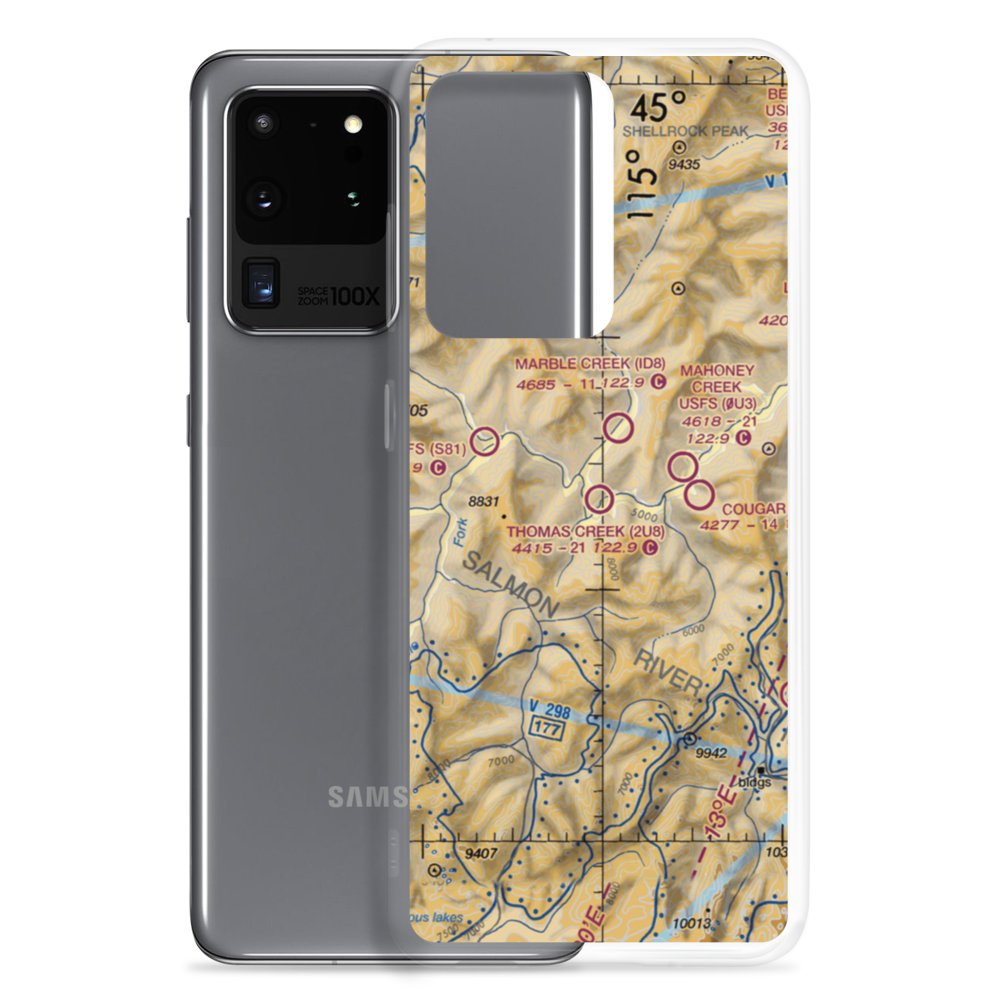 Thomas Creek Airport (2U8) VFR Sectional Samsung Case Samsung Galaxy S20 Ultra model shown