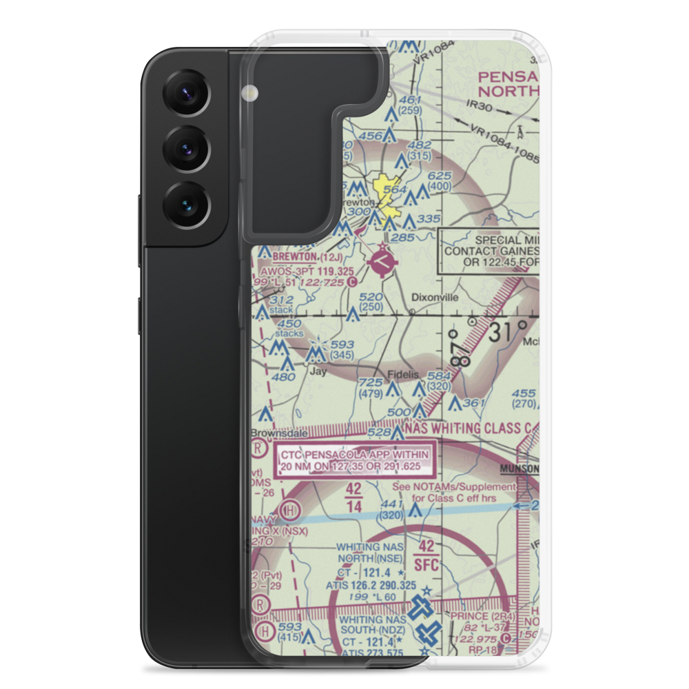 Thomas Farms Airport (85FL) VFR Sectional Samsung Case Samsung Galaxy S22 Plus model shown