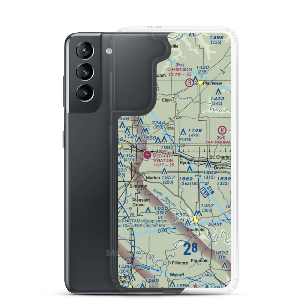 Thomas Field (MY37) VFR Sectional Samsung Case Samsung Galaxy S21 model shown