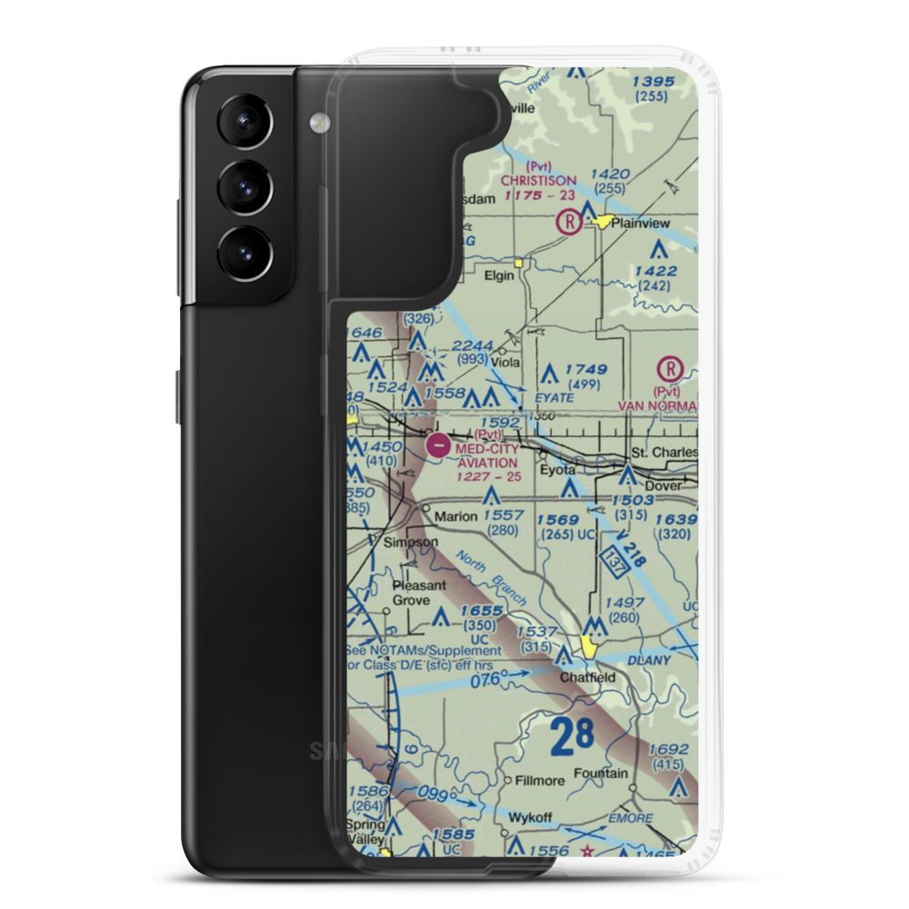 Thomas Field (MY37) VFR Sectional Samsung Case Samsung Galaxy S21 Plus model shown