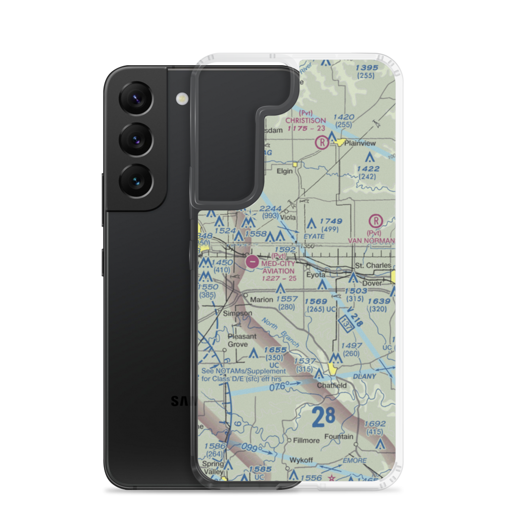 Thomas Field (MY37) VFR Sectional Samsung Case Samsung Galaxy S22 model shown