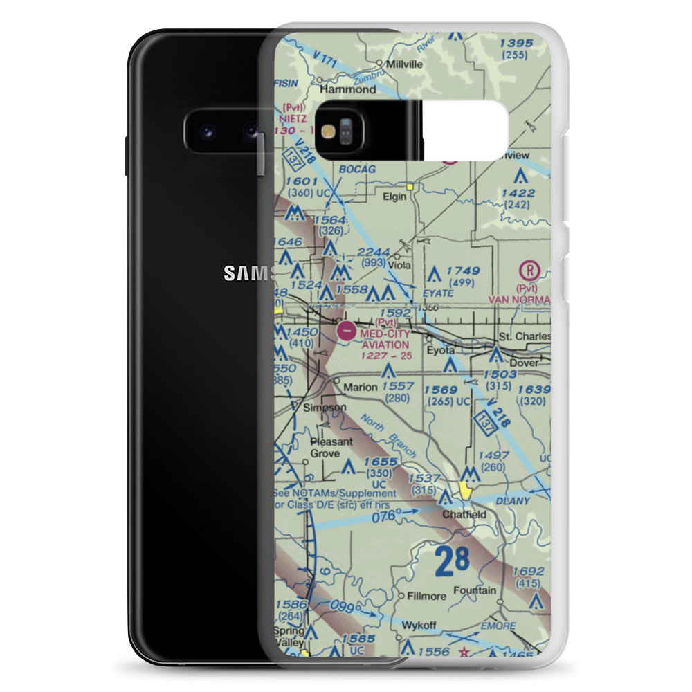 Thomas Field (MY37) VFR Sectional Samsung Case Samsung Galaxy S10+ model shown