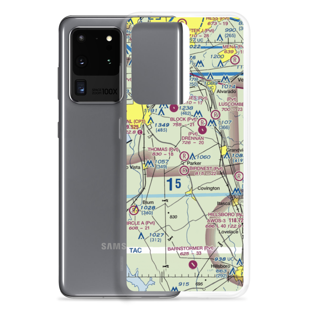 Thomas Flying Field (TX74) VFR Sectional Samsung Case Samsung Galaxy S20 Ultra model shown