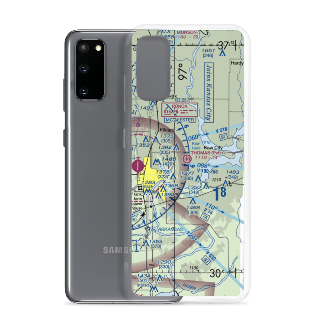 Thomas Landing Airport (27OK) VFR Sectional Samsung Case Samsung Galaxy S20 model shown