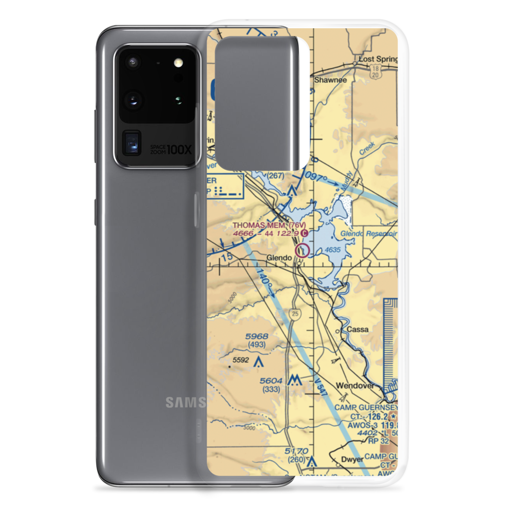 Thomas Memorial Airport (76V) VFR Sectional Samsung Case Samsung Galaxy S20 Ultra model shown
