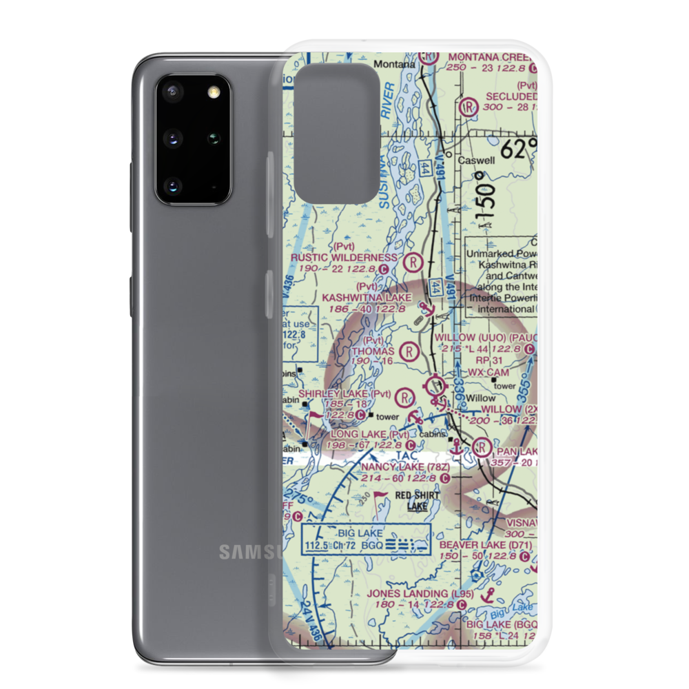 Thomas Strip (AK08) VFR Sectional Samsung Case Samsung Galaxy S20 Plus model shown