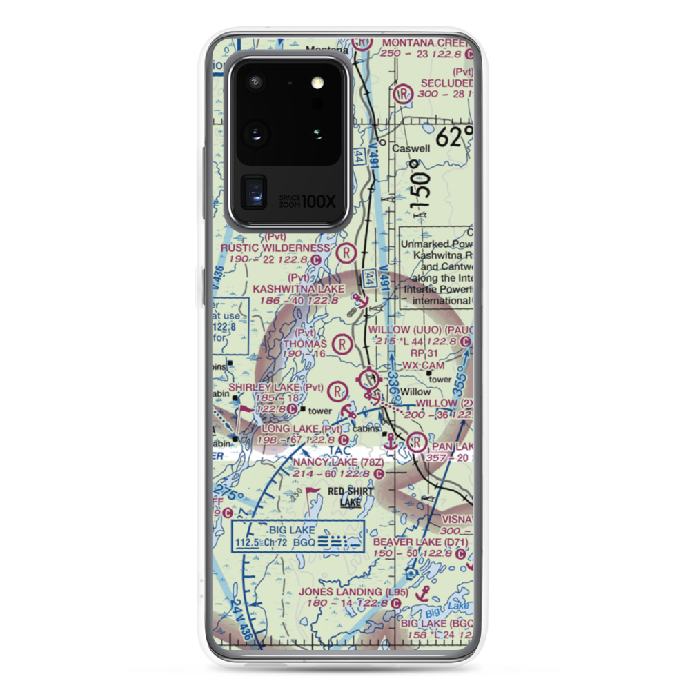 Thomas Strip (AK08) VFR Sectional Samsung Case Samsung Galaxy S20 Ultra model shown