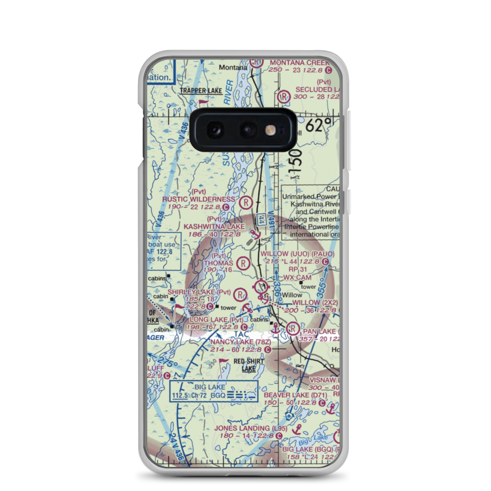 Thomas Strip (AK08) VFR Sectional Samsung Case Samsung Galaxy S10e model shown