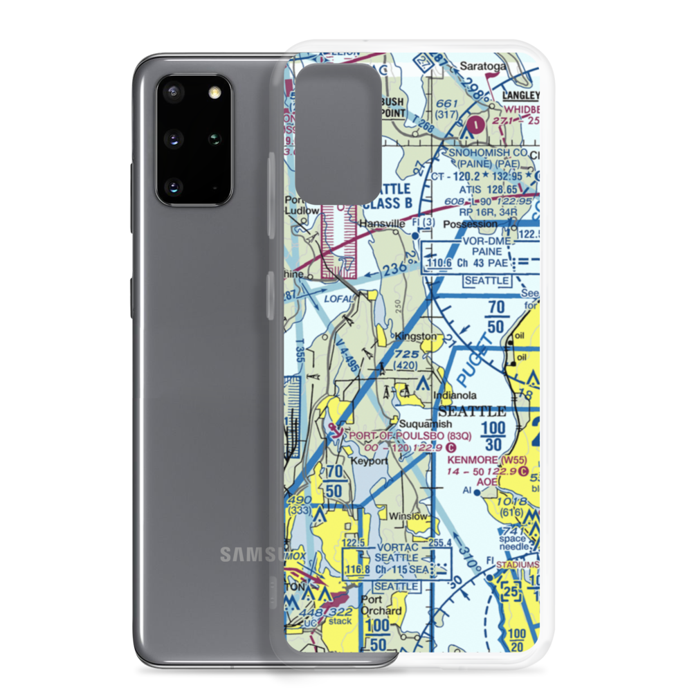 Thompson Airport (WA61) VFR Sectional Samsung Case Samsung Galaxy S20 Plus model shown